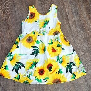 Sunflower Dress Toddler Girl 3T